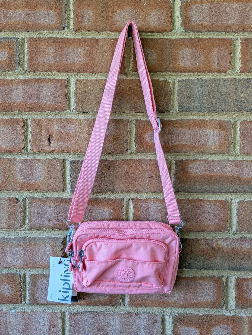 Kipling Merryl 2-in-1 Convertible Bag Waist Pack Crossbody New Enjoyable Blush